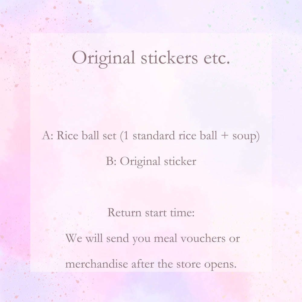 Original stickers etc.